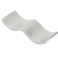 Matbestick-Ätpinnshållare i rostfritt stål, dubbel användning, non-stick, elegant ätpinnar, stativ för skedgaffel, silver