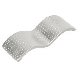 Matbestick-Ätpinnshållare i rostfritt stål, dubbel användning, non-stick, elegant ätpinnar, stativ för skedgaffel, silver