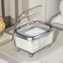 Pappersservetter-Transparent mjukpapperslåda med fast lock - kreativ och enkel pappersförvaringsorganisator