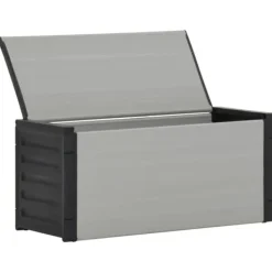 Källsorteringskärl-Trädgårdsavfallslåda - Elegant och praktisk för avfallssortering | Färg: Grå | Storlek: 85x34x40 cm