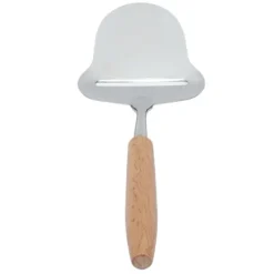 Trähandtag ostspatel rostfritt stål osthyvel med justerbar tjocklek för halvhård ost