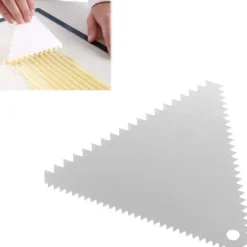 Triangulär konfektskrapa, TANDIG, rostfritt stål, 110x110mm - HENDI 554227