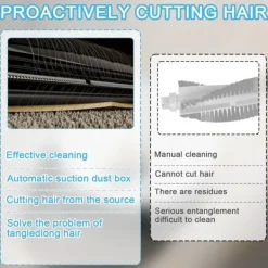 Dammsugartillbehör-TriCut Huvudborste Ersättning för Dreame X40 L40 L10 Serien