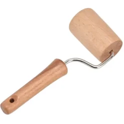 Kavlar-Träkavel liten hängbar arbetssparande handdegrulle för att baka pizzakaka