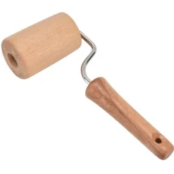 Kavlar-Träkavel liten hängbar arbetssparande handdegrulle för att baka pizzakaka