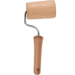 Kavlar-Träkavel liten hängbar arbetssparande handdegrulle för att baka pizzakaka