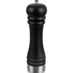 Kryddkvarnar-Träkvarn för att mala kryddor, peppar, salt, svart 21,5 cm