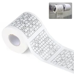Toalettpapper-Trämassamaterial Nyhet Rolig Nummer Sudoku Tryckt Bad Rolig Toalettpapper