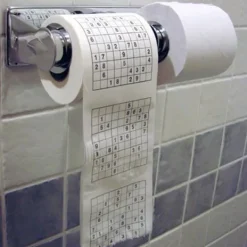 Toalettpapper-Trämassamaterial Nyhet Rolig Nummer Sudoku Tryckt Bad Rolig Toalettpapper