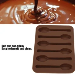 Tårtaform - YUN - Non-stick silikon - Tål -40 till 230°C - 14x10 cm - Brun