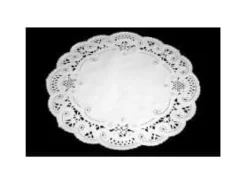 Bakning-Tårtpapper Ø20 cm rund stansad vit,500 st/pk