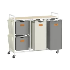 Tvättkorg, 98,6x33x80,5 cm, Beige