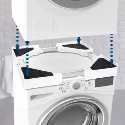 Tvättmaskinanslutningsmodul - Kopplingsstycke - Space -sparande med spänningsbälte | Innehållsuppsättning: Justerbar