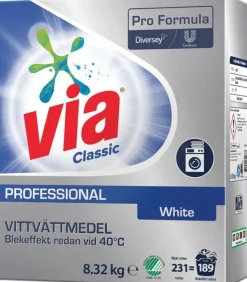 Tvättmedel VIA Pro Formula White 8,32kg