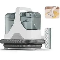 Golv- & Mattrengöring-Tygrenare, 3-i-1 Djuprengöringssystem, Kraftfull Sug,VIT, EU