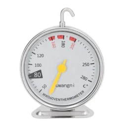 Ugnstermometer Hög noggrannhet hängande rostfritt stål Högtemperaturbeständig maturtopptermometer för kök 50 till 280 ℃