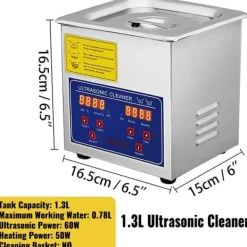 Ultraljudstvätt-Ultraljudsrenare, Portabel Tvättmaskin, Hemapparater, 1,3L