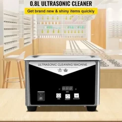 Ultraljudstvätt-Ultraljudsrengörare, 800 ml kapacitet, 40 kHz frekvens, justerbar timer