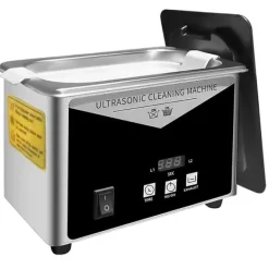 Ultraljudstvätt-Ultraljudsrengörare, 304 rostfritt stål, 40 kHz frekvens, 0,8L kapacitet, 35W effekt, 175 x 110 x 125 mm