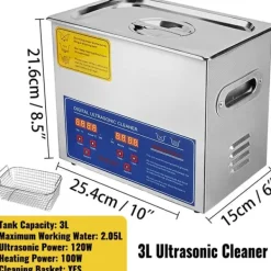 Ultraljudsrengörare, Djup rengöring, Användarvänlig design,3L