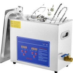 Ultraljudstvätt-Ultraljudsrengörare, 6L kapacitet, rostfritt stål, 220 V spänning, 800W effekt, CE-certifierad