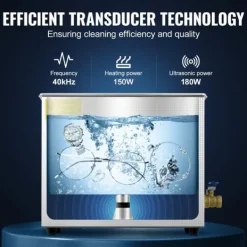 Ultraljudstvätt-Ultraljudsrengörare, 6L kapacitet, rostfritt stål, 220 V spänning, 800W effekt, CE-certifierad