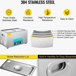 Ultraljudstvätt-Ultraljudsrengörare 22L rostfritt stål med värmare och timer