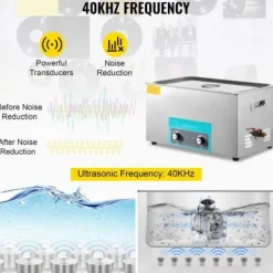 Ultraljudstvätt-Ultraljudsrengörare 22L rostfritt stål med värmare och timer