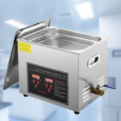 Ultraljudstvätt-Ultraljudsrengörare med digital timer & värmare, professionell för smycken, rostfritt stål, 10L, för glasögon, klockor och kretskort.