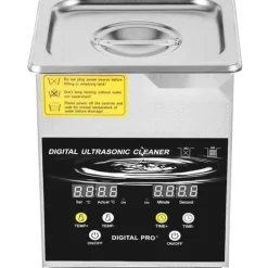 Ultraljudstvätt-Ultraljudsrengöringsmaskin 2L för smycken, rostfritt stål, effektiv rengöring, kompakta mått