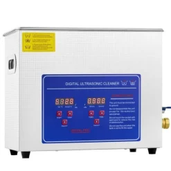 Ultraljudstvätt-Ultraljudsrengöringsmaskin SM® - 6L, 240V, 200W, rostfritt stål, silver, för glasögon, smycken, proteser