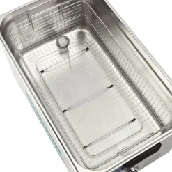 Ultraljudstvätt-Ultraljudstvätt - 10 L Rengöringsmaskin - 28/40 kHz - Timer 0–30 min - EU-kontakt 220 V - Rostfritt stål 201/304 - Effekt <800 W - Ljusgrå