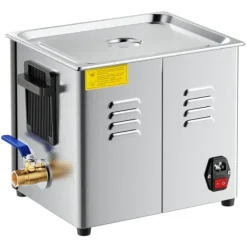 Ultraljudstvätt-Ultraljudstvätt 10 L - Ultraljudsrengörare - 40 kHz - 180 W - Digital Display - Rengöringskorg - Rostfritt Stål