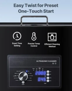 Ultraljudstvätt-Ultraljudstvätt 30 L - Ultraljudsrengörare - Professionell - Vridreglage - Rostfritt Stål - Med Korg - För Smycken och Klockor