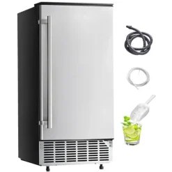 Ismaskiner-Underbänk Ismaskin, 36 Kg/dag, Inbyggd med Vändbar Dörr