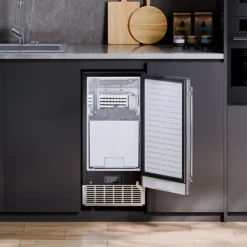 Ismaskiner-Underbänk Ismaskin, 36 Kg/dag, Inbyggd med Vändbar Dörr