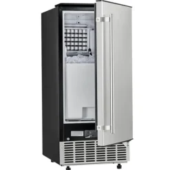 Ismaskiner-Underbänk Ismaskin, 36 Kg/dag, Inbyggd med Vändbar Dörr
