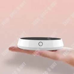 Underläggsvärmare - TECH DISCOUNT - Värmebas - 55°C - ABS + härdat glas - Säkerhet överbelastning