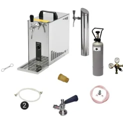 Underräknare komplett set Öltapp, öldispenser, ölmaskin, ölautomat PYGMY 25 1-sidigt torrkylare, 35 liter / h, inkl dispenser, Green LIne, KEG:Type M | CDON