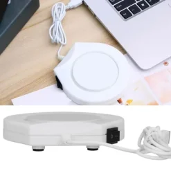 USB-anslutningsvärmare vakuumkoppmatta varmare underlägg för kontorsmjölkkaffe