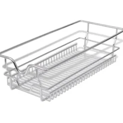 vidaXL Utdragbara trådkorgar 2 st silver 300 mm