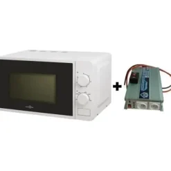 Ugnar-24/220V 1200W spänningsomvandlarpaket med fjärrkontroll - Hign One 220V 20L 700W mikrovågsugn