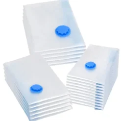 vidaXL Vakuumpåsar till kläder 3 storlekar 20 st