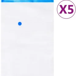 vidaXL Vakuumpåsar till kläder 3 storlekar 20 st