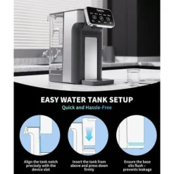 Vattenkylare-Varmvattenuppvärmare KEI906 utan filter 2600 W