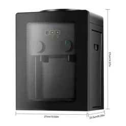 Vatten dispenser, Snabb uppvärmningsfunktion, Lätt att rengöra design,svart