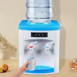 Vattenkylare-Vatten dispenser, 550W effekt, 220V spänning, mått 25,5*23,5*33cm, uppvärmningskapacitet 5L/H, kylkapacitet 0,7L/H