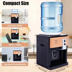 Vattenautomat & vattendispenser - Bordsmodell Toppmatad - Varm & Kall - Hem & Kontor - 110–220 V - Silver