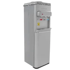 Vattenautomat, Bottenlastad Design, Varma och Kalla Vattenutlopp,Silver