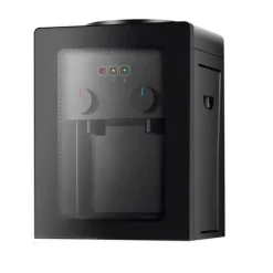 Vattenkylare-Vattenautomat, Varmt och Kallt Vatten, Användarvänlig Design,svart